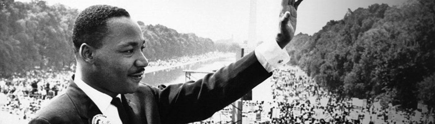 Martin Luther King, Jr. at the rally in Washington, D.C.